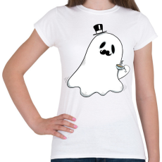 PRINTFASHION Kávézó szellem - Női póló - Fehér