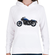 PRINTFASHION Kawasaki - Női kapucnis pulóver - Fehér