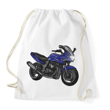 PRINTFASHION kawasaki zr7 kék - Sportzsák, Tornazsák - Fehér tornazsák