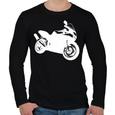 PRINTFASHION kawasaki zx6r - Férfi hosszú ujjú póló - Fekete férfi póló