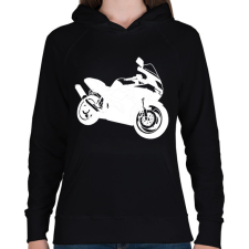 PRINTFASHION kawasaki zx6r - Női kapucnis pulóver - Fekete női pulóver, kardigán