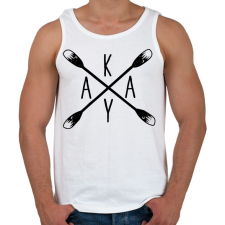 PRINTFASHION Kayak - evezőkkel - Férfi atléta - Fehér atléta, trikó