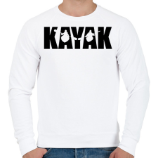 PRINTFASHION KAYAK - Férfi pulóver - Fehér férfi pulóver, kardigán