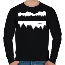 PRINTFASHION Kayak - Férfi pulóver - Fekete férfi pulóver, kardigán