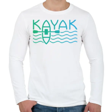 PRINTFASHION Kayak - színes - Férfi hosszú ujjú póló - Fehér férfi póló