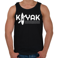 PRINTFASHION Kayaker - Férfi atléta - Fekete atléta, trikó