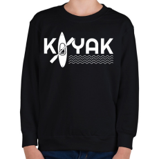 PRINTFASHION Kayaker - Gyerek pulóver - Fekete
