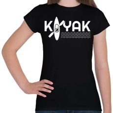 PRINTFASHION Kayaker - Női póló - Fekete