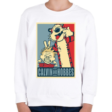 PRINTFASHION Kázmér és Huba - Gyerek pulóver - Fehér