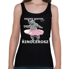 PRINTFASHION kecses, mint egy rinocérosz - Női atléta - Fekete