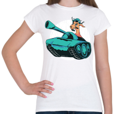 PRINTFASHION Kecske tankban - Női póló - Fehér női póló