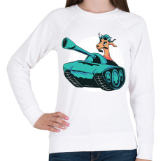 PRINTFASHION Kecske tankban - Női pulóver - Fehér