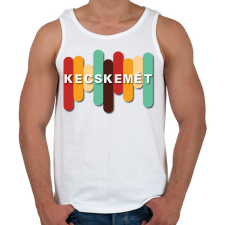 PRINTFASHION Kecskemét - Színes - Férfi atléta - Fehér atléta, trikó