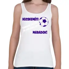 PRINTFASHION Kecskeméti drukker - Női atléta - Fehér női trikó