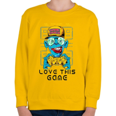 PRINTFASHION Kedvenc játékom - Gyerek pulóver - Sárga