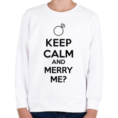 PRINTFASHION KEEP CALM2.png - Gyerek pulóver - Fehér