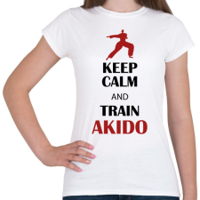 PRINTFASHION Keep calm - Akido - Női póló - Fehér női póló