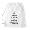 PRINTFASHION Keep calm and drink pálinka - Sportzsák, Tornazsák - Fehér