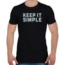 PRINTFASHION Keep it simple - Férfi póló - Fekete