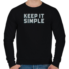 PRINTFASHION Keep it simple - Férfi pulóver - Fekete férfi pulóver, kardigán
