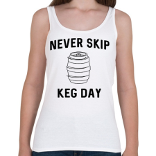 PRINTFASHION keg day - Női atléta - Fehér női trikó