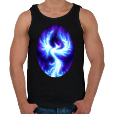 PRINTFASHION Kék Főnix - Férfi atléta - Fekete