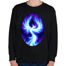 PRINTFASHION Kék Főnix - Gyerek pulóver - Fekete