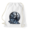 PRINTFASHION Kék lady - Sportzsák, Tornazsák - Fehér