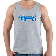 PRINTFASHION Kék lufitacskó - Férfi atléta - Sport szürke atléta, trikó