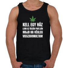 PRINTFASHION Kell egy ház lenn az óceán partján 2 - Férfi atléta - Fekete atléta, trikó