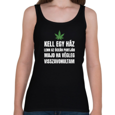 PRINTFASHION Kell egy ház lenn az óceán partján 2 - Női atléta - Fekete