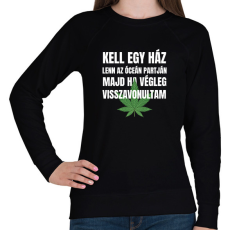 PRINTFASHION Kell egy ház lenn az óceán partján 3 - Női pulóver - Fekete