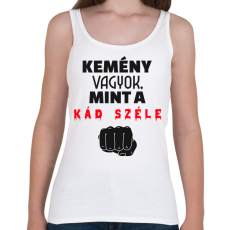 PRINTFASHION Kemény vagyok - Női atléta - Fehér