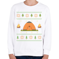 PRINTFASHION Kempinges csúnya pulcsi - Gyerek pulóver - Fehér