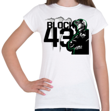 PRINTFASHION Ken Block zöld - Női póló - Fehér