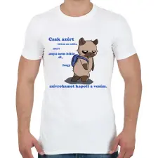 PRINTFASHION Kenny, a capybara és a suli - Férfi póló - Fehér férfi póló