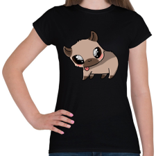 PRINTFASHION Kenny, a capybara - Női póló - Fekete női póló