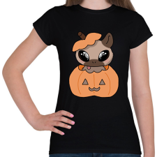 PRINTFASHION Kenny, a capybara tökben - Női póló - Fekete női póló