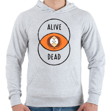 PRINTFASHION Kenny - Férfi kapucnis pulóver - Sport szürke férfi pulóver, kardigán