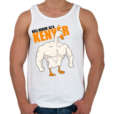 PRINTFASHION Kenyér - Férfi atléta - Fehér