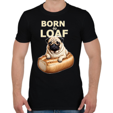 PRINTFASHION Kenyér mopsz - Férfi póló - Fekete