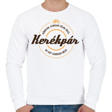 PRINTFASHION kerekpar-brown-orange - Férfi pulóver - Fehér férfi pulóver, kardigán