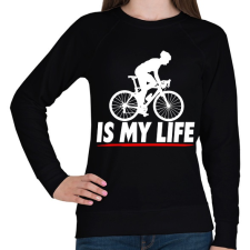 PRINTFASHION Kerékpáros póló - Női pulóver - Fekete női pulóver, kardigán