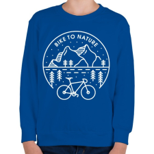 PRINTFASHION Kerékpározz - Gyerek pulóver - Királykék gyerek pulóver, kardigán