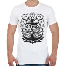 PRINTFASHION Keresd a kincsedet - Férfi póló - Fehér