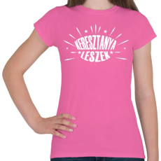 PRINTFASHION Keresztanya leszek - Női póló - Rózsaszín