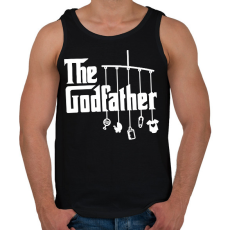 PRINTFASHION Keresztapa - The Godfather - Férfi atléta - Fekete