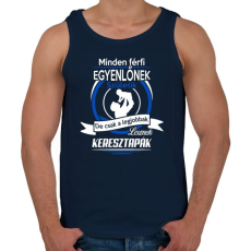 PRINTFASHION Keresztapák - Férfi atléta - Sötétkék