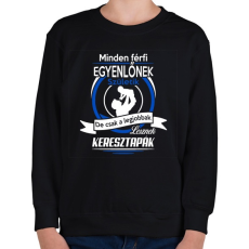 PRINTFASHION Keresztapák - Gyerek pulóver - Fekete