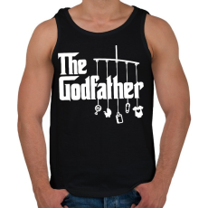 PRINTFASHION Keresztapu - Férfi atléta - Fekete